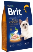 Суха храна Brit Premium by Nature Cat – Indoor Chicken – за котки живеещи на закрито, с пилешко 0.800 кг.