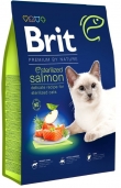 Суха храна Brit Premium by Nature Cat – Sterilized salmon- за кастрирани котки, със сьомга 0.300 кг.