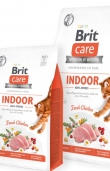 Пълноценна суха храна за котки живеещи в затворени пространства Brit Care Cat Grain-Free INDOOR ANTI-STRESS със 26% прясно пилешко месо, плодове и зеленчуци, БЕЗ зърнени култури 7 кг.