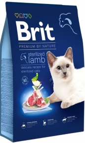 Суха храна Brit Premium by Nature Cat – Sterilized Lamb – за кастрирани котки, с агнешко 0.800 кг.