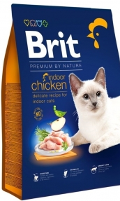 Суха храна Brit Premium by Nature Cat – Indoor Chicken – за котки живеещи на закрито, с пилешко 1.5 кг.