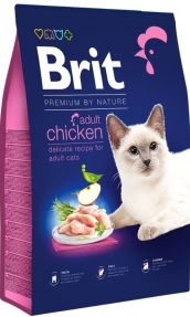 Суха храна Brit Premium by Nature Cat adult chicken – за котки над 12 месеца, с пилешко 0.300 кг.