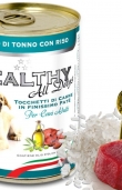 Консервирана храна за кучета HEALTHY MEAT All days Tuna And Rice с прясна риба тон и ориз 0.400 кг.