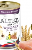 Консервирана храна за кучета HEALTHY MEAT All days Turkey and Barley с прясно пуешко месо и пшеница 0.400 кг.