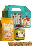Стартов комплект Little One Starter set за отглеждане на хамстери, съдържа транспортна кутия, храна, билки и лакомства 1 бр.
