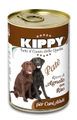 Консервирана храна за кучета KIPPY Lamb & Rice – с висококачествено агнешко и ориз 1250 гр. 1.25кг