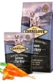 Пълноценна, суха храна за малки кученца Carnilove Salmon & Turkey for Puppies със 25% сьомга и 20% пуешко, БЕЗ ЗЪРНЕНИ КУЛТУРИ 12 кг.