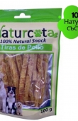 Натурални лакомства за кучета Naturcota – 100% натурално сушено пилешко месо на лентички, 100гр 0.100 кг.