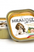 Пастет за подрастващи кученца HEALTHY MEAT All days PUPPY CHICKEN with RICE с прясно пилешко месо и ориз 0.150 кг.