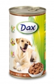 Консервирана храна за кучета DAX Liver с дроб 1.240kg.