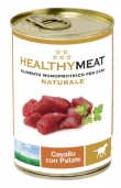 Консервирана храна за кучета HEALTHY MEAT MONO BITS DOG- Horse and Potatoes – със 100% 1ист протеин от конско месо и картофи 400г 0.400 кг.