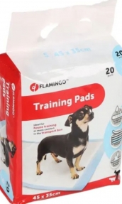 Абсорбиращи хигиенни пелени Flamingo Training pad Pady20 бр. 45×35 см.