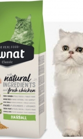 Натурална суха храна Ownat Classic Hairball с прясно пилешко месо, за предотвратяване на образуването на космени топки 4 кг.