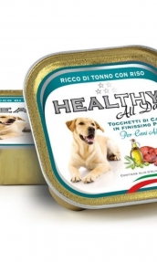 Пастет за кучета HEALTHY MEAT All days Tuna And Rice с прясна риба тон и ориз 0.150 кг.