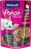 Паучове за котки - вкусен сос с истински парченца от сърца 85 г - Vitakraft POESIE Pouch