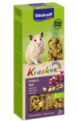 Vitakraft ® Kräcker ® - Оригинален Крекер на Витакрафт за ХАМСТЕР  с ГРОЗДЕ и ЯДКИ, 2 бр.