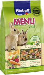 Храна за декоративни мини зайци - 1 кг Vitakraft Premium Menu Vital, меню за заек
