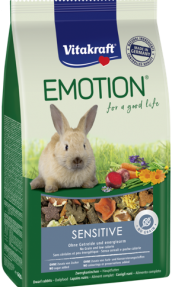 EMOTION® SENSITIVE Пълноценна храна за чувствителни към храната декоративни зайци на възраст над 6 месеца.