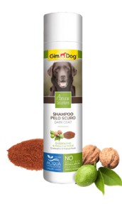 Шампоан за кучета с тъмна козина 250 мл - GimDog Natural Solutions - с кебрачо и орехова обвивка